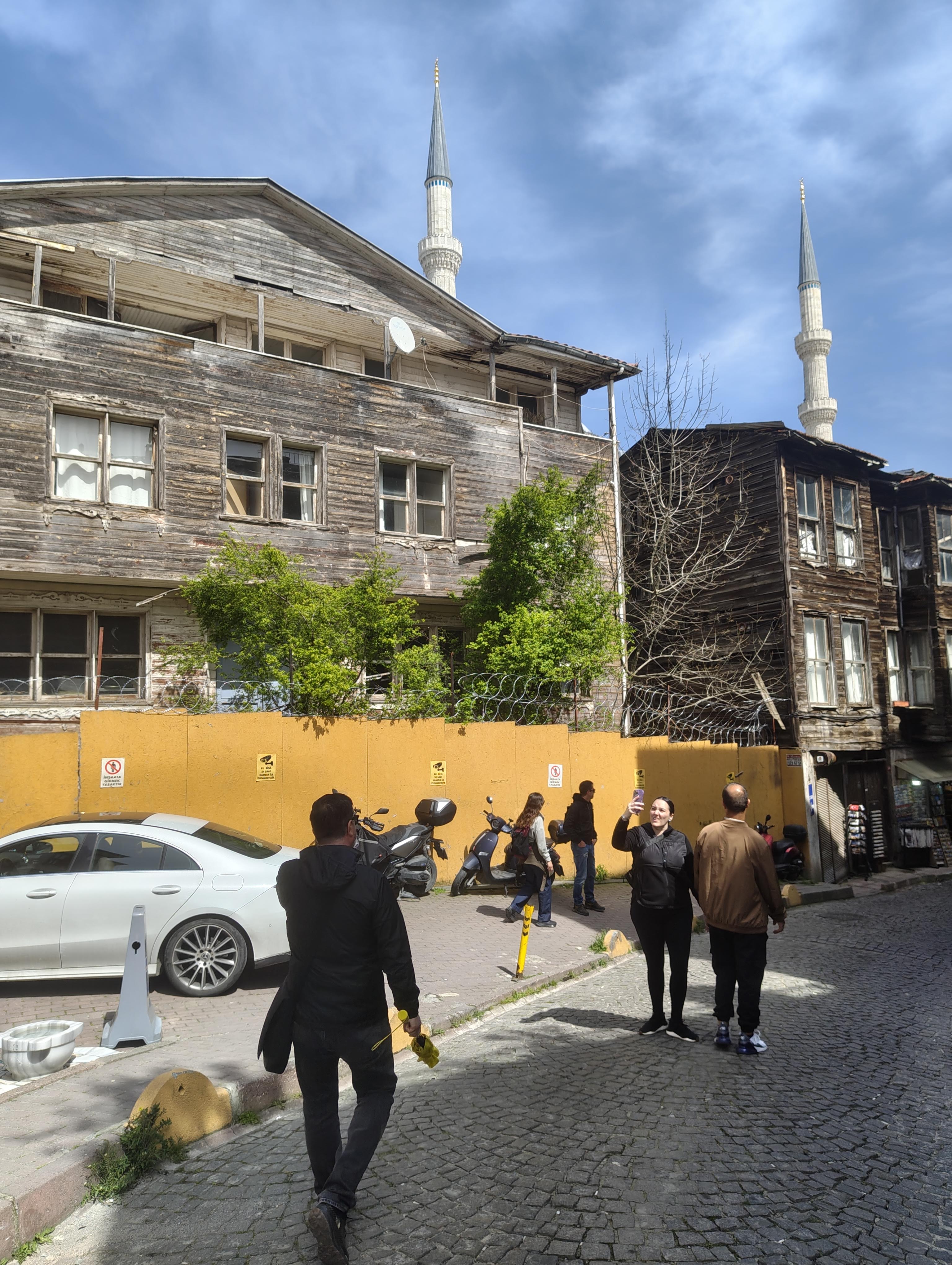 Houses in need of restoration.